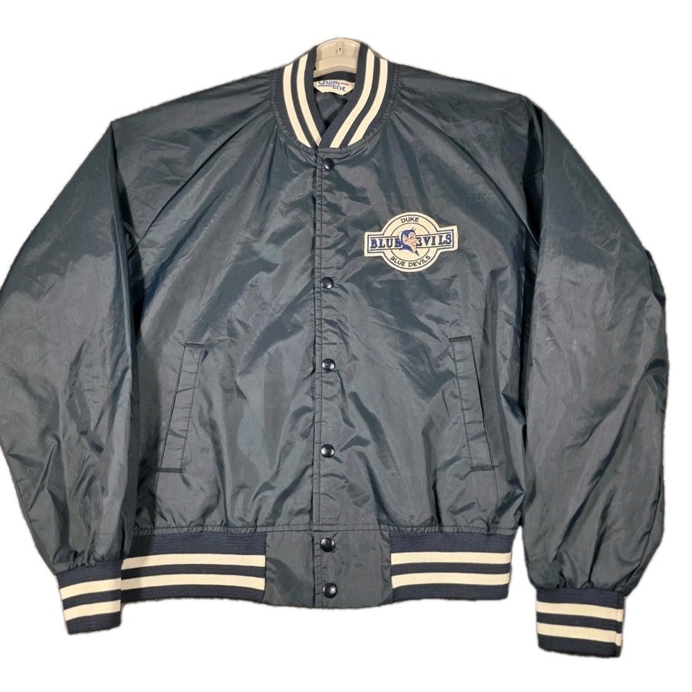 Duke Blue Devils Men's Vintage 90s Chalk Line Jacket Size Large Blue